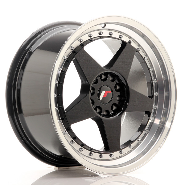 Japan Racing Felge JR6 18x9,5 ET22 5x114,3/120 Gloss Black w/Machined