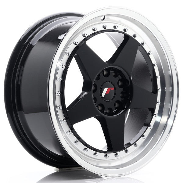 Japan Racing Felge JR6 18x8,5 ET22 5x114,3/120 Gloss Black w/Machined