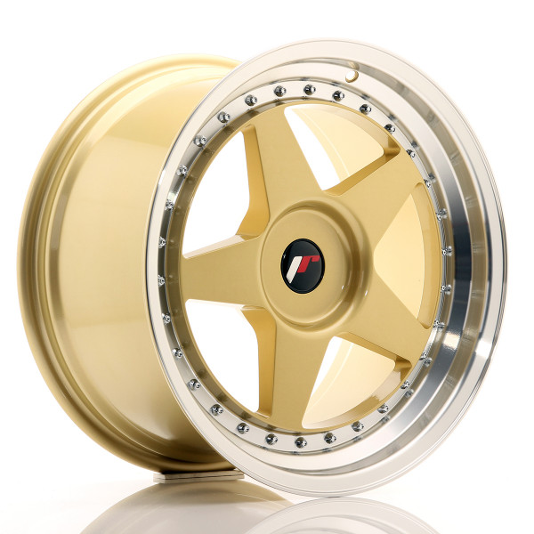 Japan Racing Felge JR6 18x9,5 ET20-40 BLANK Gold w/Machined Lip