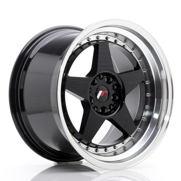 Japan Racing Felge JR6 18x10,5 ET25 5x114,3/120 Gloss Black w/Machined