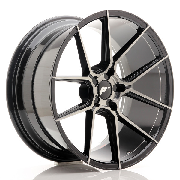 Japan Racing Felge JR30 20x10 ET20-40 5H BLANK Black Brushed w/Tinted Face