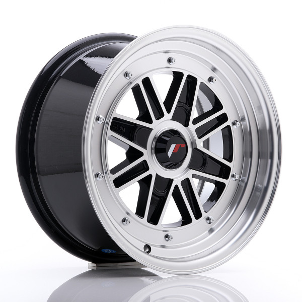 Japan Racing Felge JR31 15x7.5 ET20 4H BLANK Gloss Black Machined Face