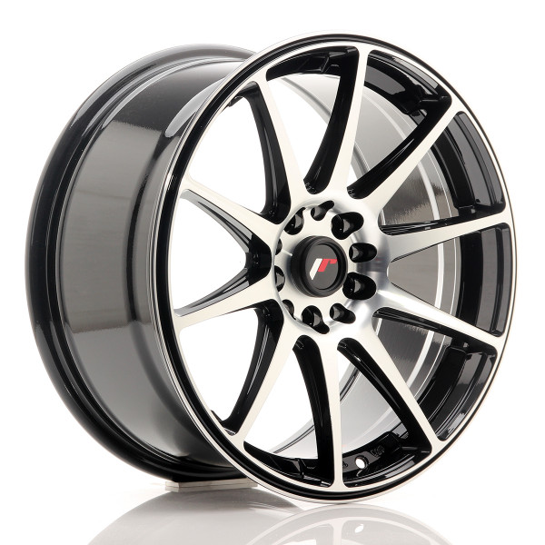 Japan Racing Felge JR11 18x8,5 ET30 5x114/120 Gloss Black Machined Face