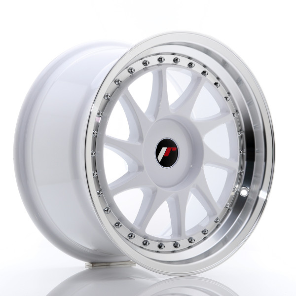 Japan Racing Felge JR26 17x9 ET20-35 BLANK White w/Machined Lip