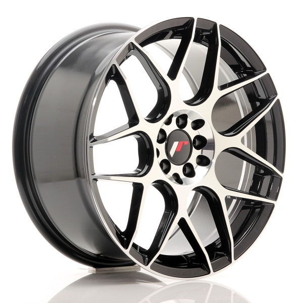 Japan Racing Felge JR18 18x8,5 ET35 5x100/120 Gloss Black Machined Face