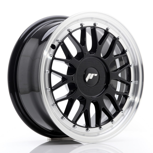 Japan Racing Felge JR23 16x7 ET20-45 BLANK Gloss Black w/Machined Lip