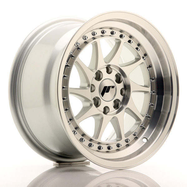 Japan Racing Felge JR26 15x8 ET25 4x100/108 Silver Machined Face