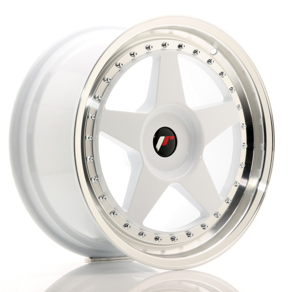 Japan Racing Felge JR6 18x8,5 ET20-40 BLANK White w/Machined Lip