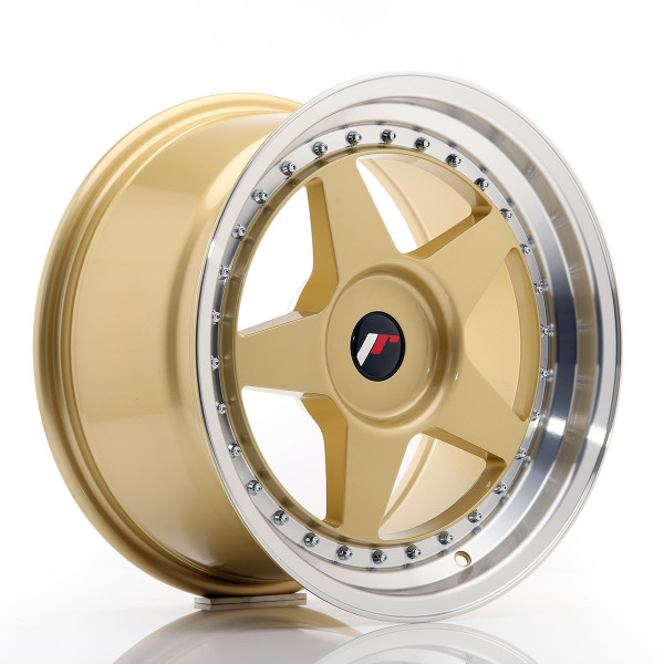 Japan Racing Felge JR6 17x9 ET20-35 BLANK Gold w/Machined Lip